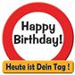 Riesen-Schild "Happy Birthday" 50cm