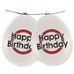 Luftballon "Happy Birthday", 30cm, 8-teilig