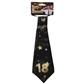 Krawatte "18" schwarz/gold