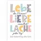 Bil. Geburtstag Lebe, Liebe, Lache