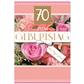 Bil. Geburtstag 70 Blumenstrauß