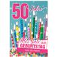 Bil. Geburtstag 50 Bunte Kerzen