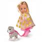 Evi Puppe 12cm Regenoutfit+Hund