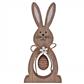 Hase mit Ostereibauch Holz 20cm