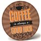 Stand-Up-Greeting medium Coffee