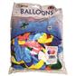 100er Ballons, Gr. 8, 20cm sortiert
