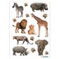 Sticker Decor Afrika Tiere, 3 BL