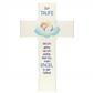 Kinderkreuz zur Taufe blau/weiß 15cm